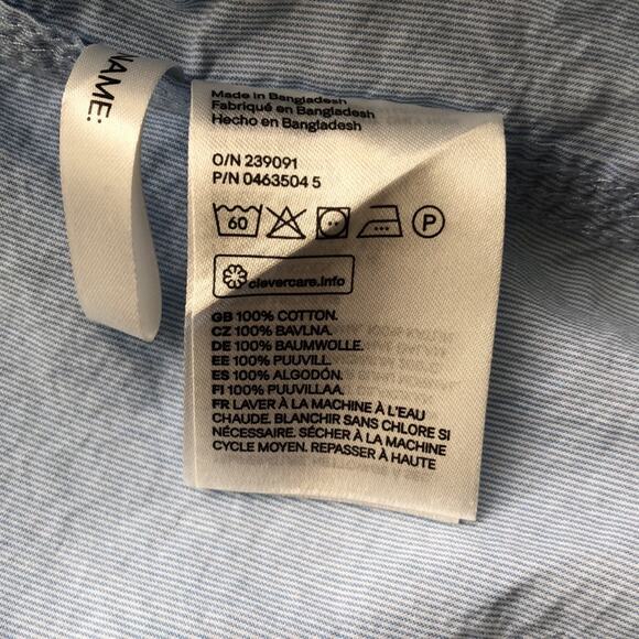 Boy’s H&M Light Blue Short Sleeve Button Up Shirt - Picture 6 of 6